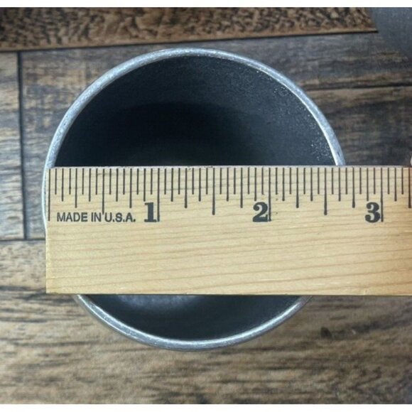 Vintage Carson Freeport PA Pennsylvania Pewter Creamer & 4 Pewter Cups Lot - Picture 11 of 14